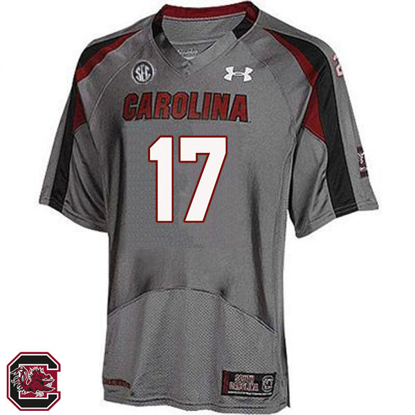 Men South Carolina Gamecocks #17 Javon Charleston College Football Jerseys Sale-Gray